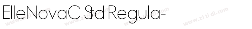 ElleNovaC Std Regula字体转换